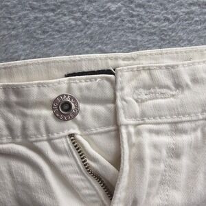 Big Star 1974 Alex Mid Rise Denim Shorts Cream White Womens Size 27